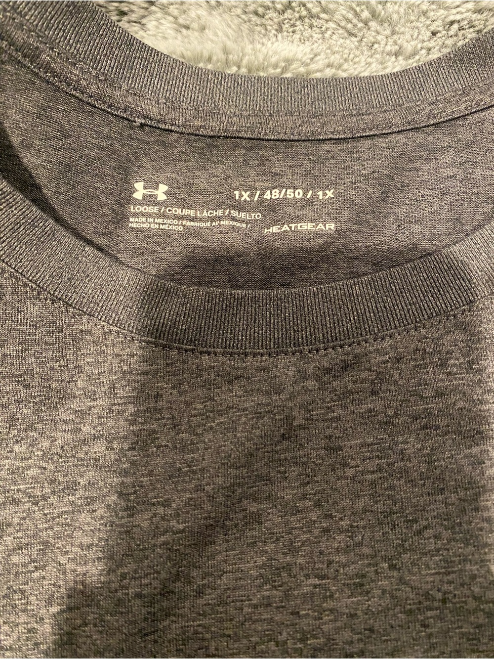 Under Armour Heathered Charcoal Gray Short-Sleeve Tee